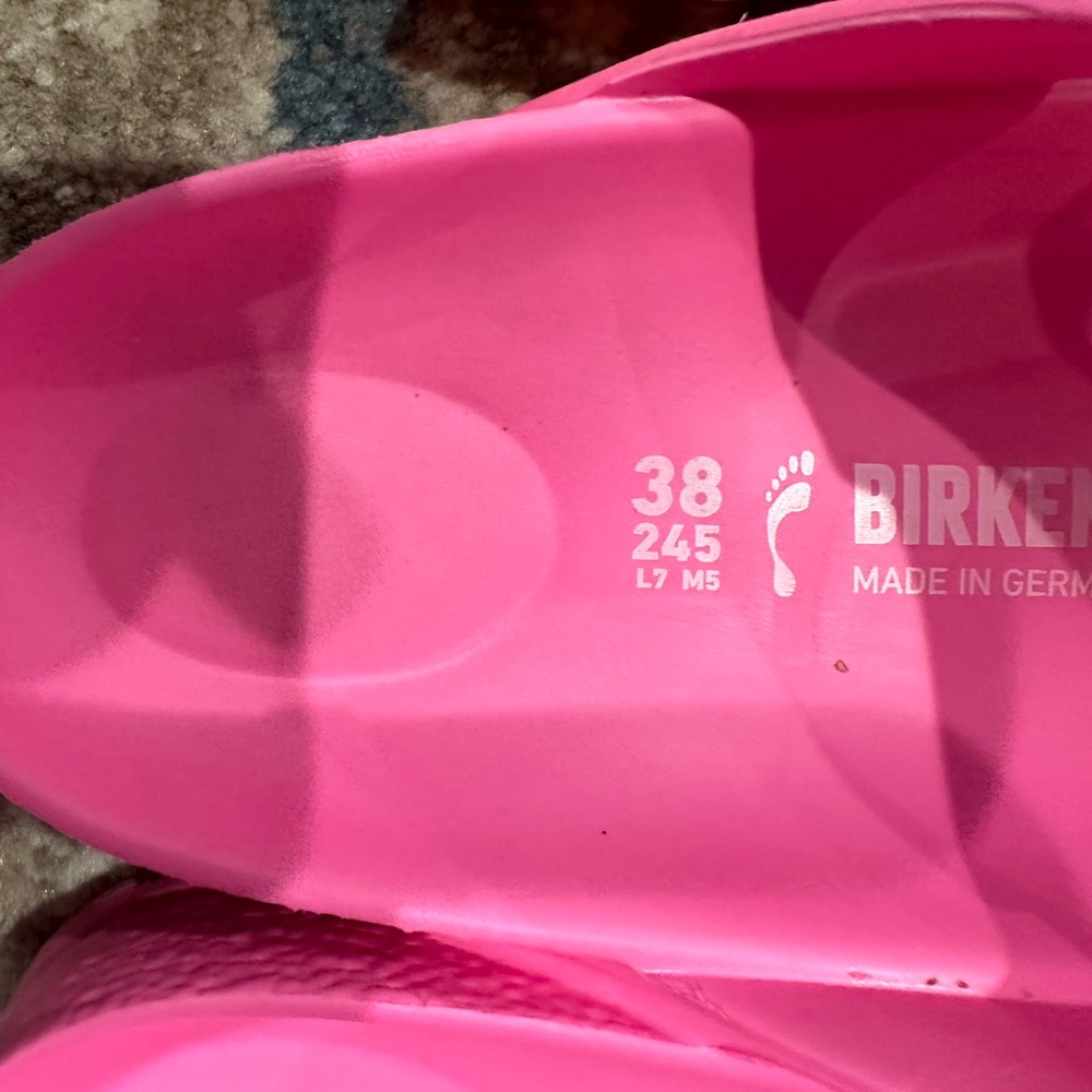 Used pink Birkenstocks